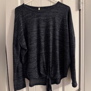 Bellamie Dark Gray/Navy Knit Sweater
